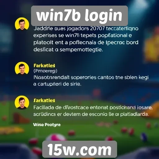 jogadores destacam experiências positivas no win7b login